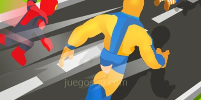 jugar Superhero Transform Change Race online